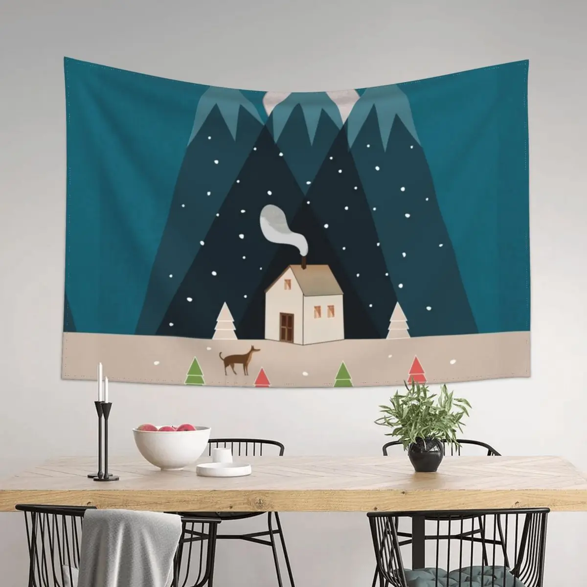 

Winterworm Tapestry Kawaii Room Decor Wall Decor Hanging Wall Coverings Home Decoration Accessories Tapestry