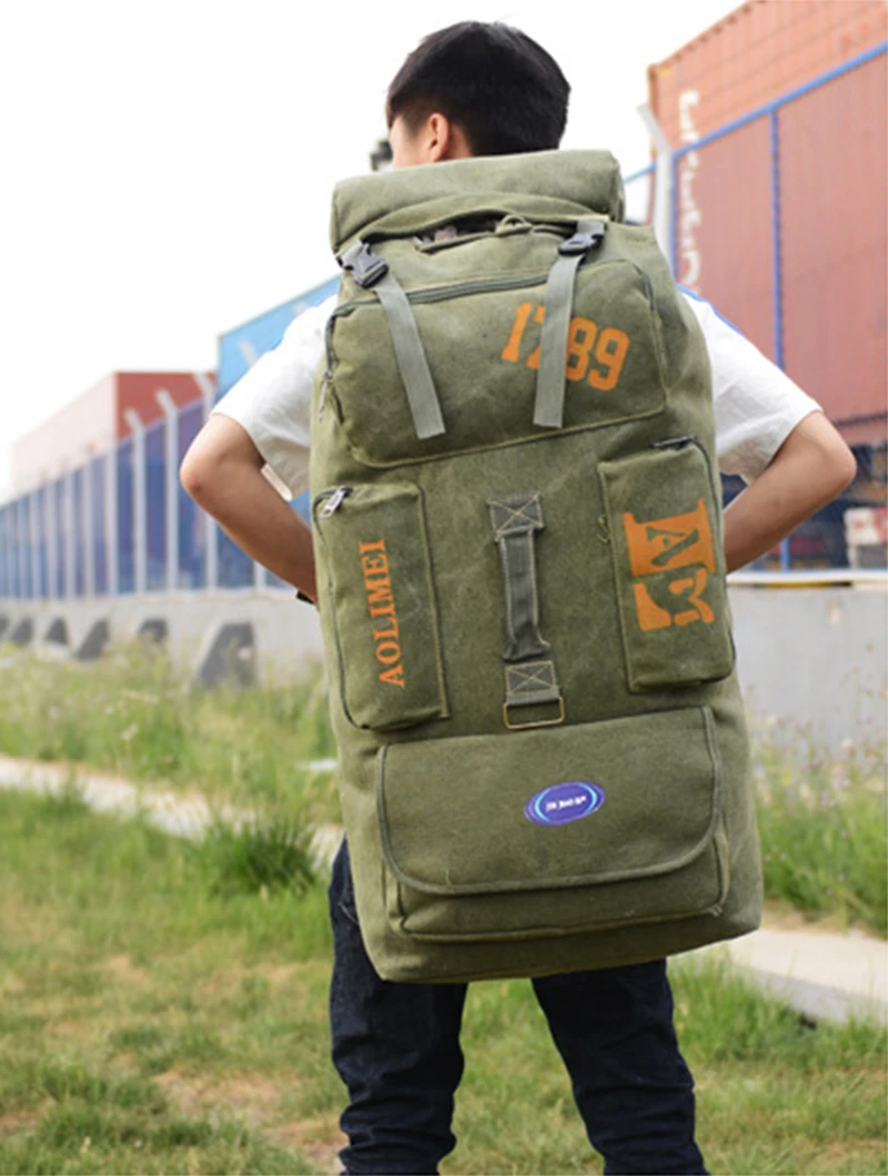 backpack hiking 100l Unineovo 70L/100L Large Camping with Rain Cover, Waterproof Molle Rucksack Military Tactical Backpack, Lightweight Backpacking Daypack for Trekking Climbing Outdoor : Sports & Outdoors with a large capacity Hiking Backpack Big Military Backpacks