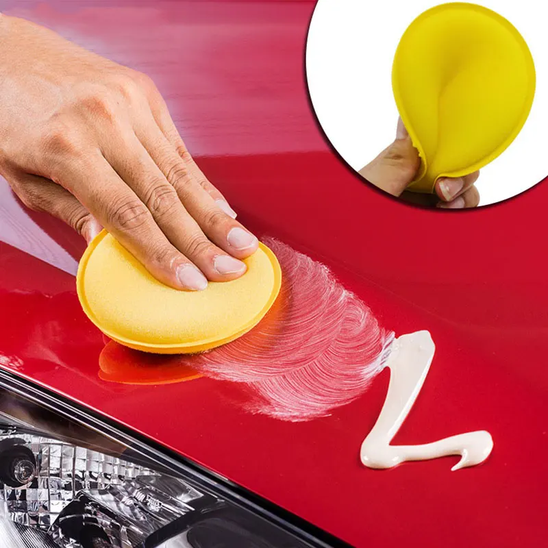  Car Round Waxing Sponges High Density Foam Applicator Pads  Polishing Sponges for Car Detailing Care Tools