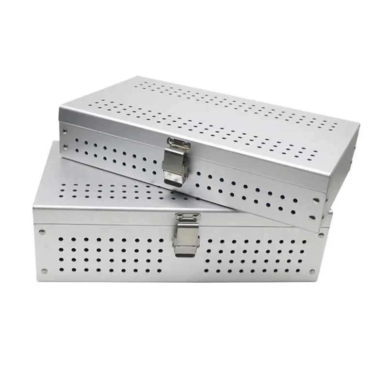 Pudełko na tacę do sterylizacji Instrumenty chirurgiczne Aluminiowe pudełko Pudełko do sterylizacji Pudełko na tacę do dezynfekcji 1szt