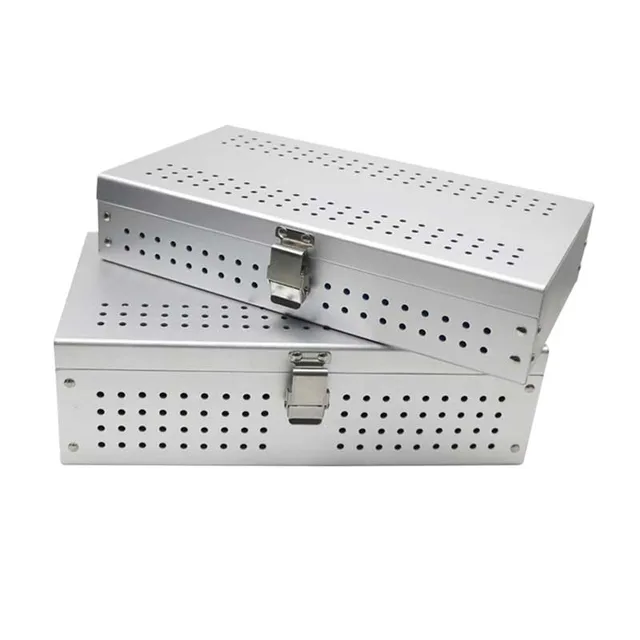 Pudełko na tacę do sterylizacji Instrumenty chirurgiczne Aluminiowe pudełko Pudełko do sterylizacji Pudełko na tacę do dezynfekcji 1szt