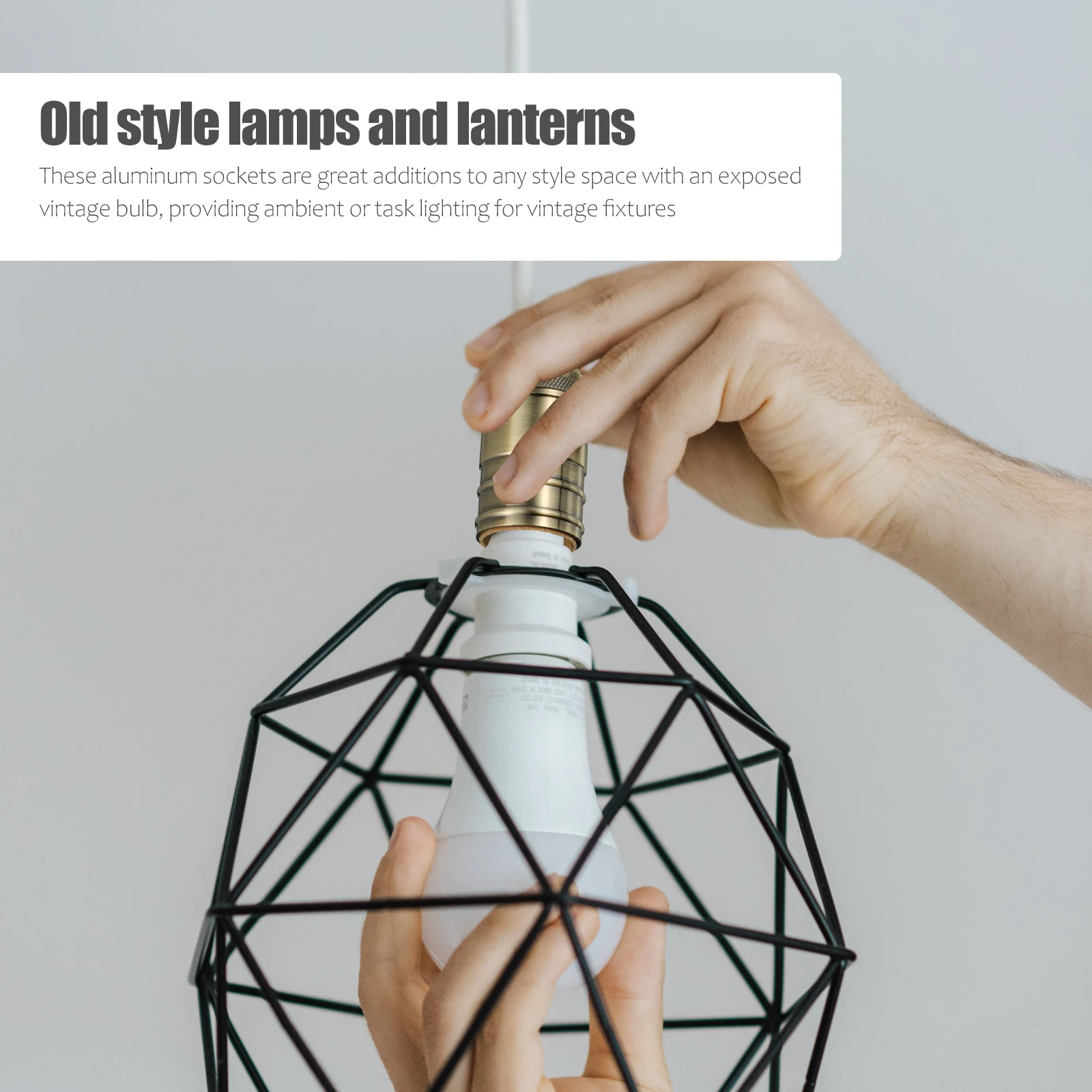 

Retro Lamp Holder Light Fixture Socket Pendant Lights Replacement Vintage Bracket Plug