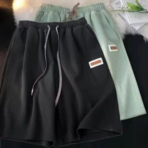 Ords da uomo in seta di ghiaccio traspirante estivo casual vestibilità ampia gioventù Faion marca lunghezza cinque quarti Spor confortevole leggero