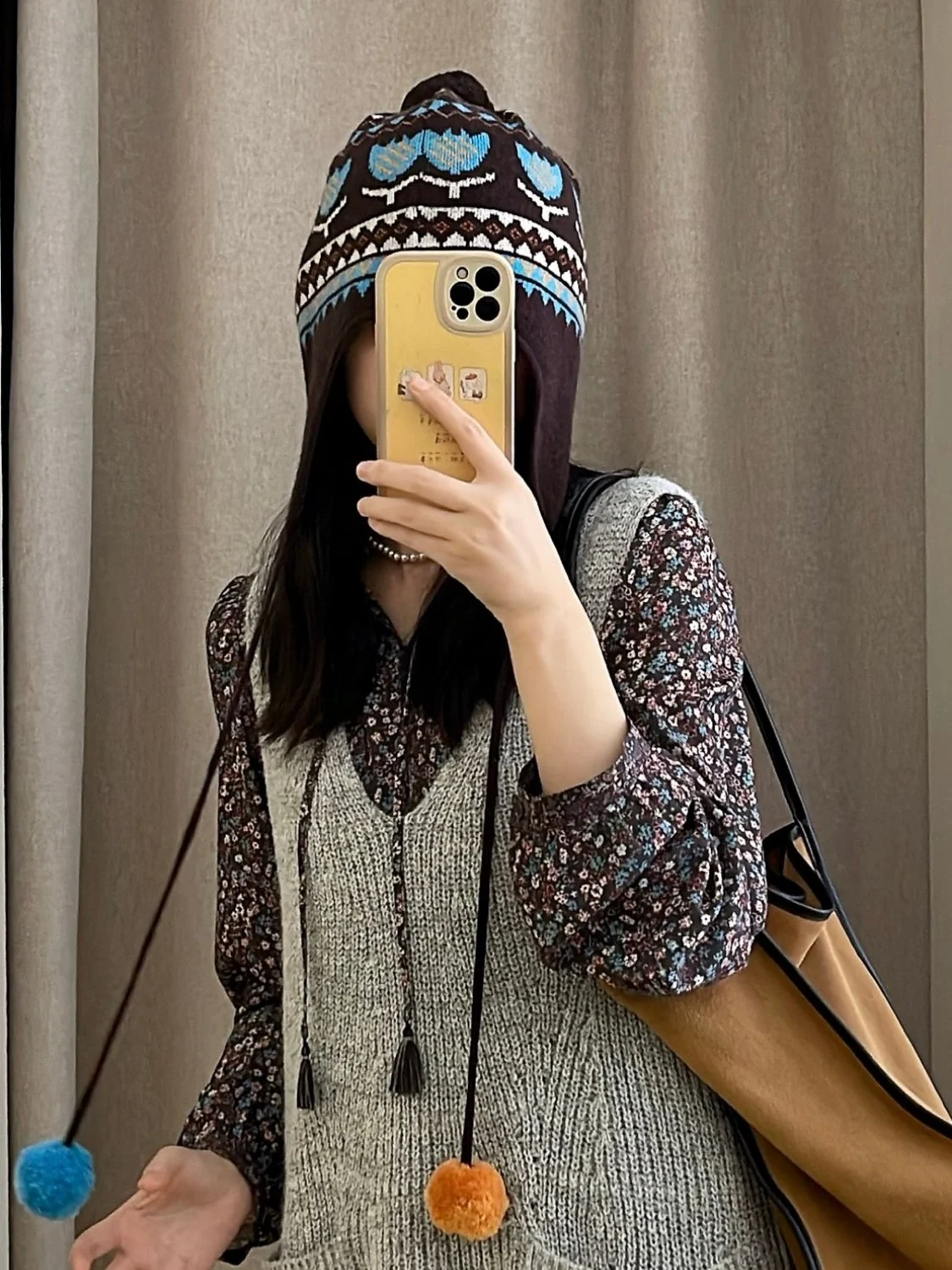 Cozy Knitted Sweater Dress Mid-Length Base Layer Vest Autumn Winter New Style Island Home Commute Style Outerwear Fashion