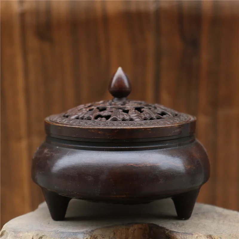 

Copper Incense Burner Home Indoor Desktop Decoration Small Incense Burner Antique Style Xuande Three-legged Incense Burner