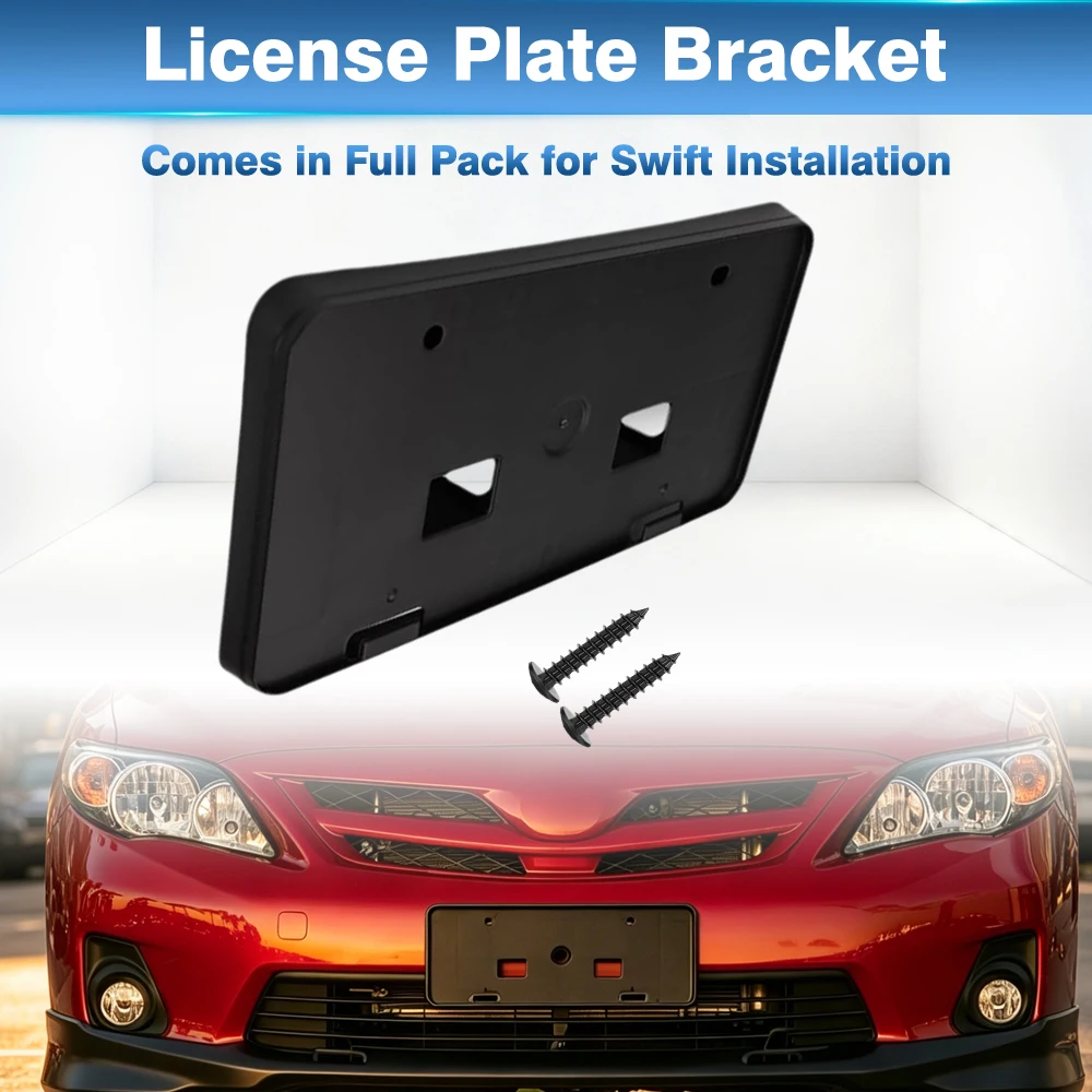 

For Toyota Corolla 2009 2010 2011 2012 2013 US Version Car Front Bumper License Plate Bracket TO1068118 5211402060 52114-02060