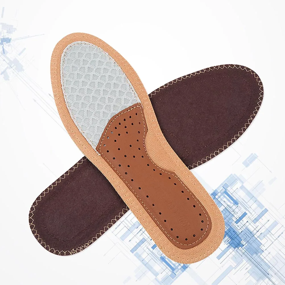 

Sweat-absorbing Insoles Size Ventilate Foot Cowhide Shoe Pads Care Comfortable Shoes