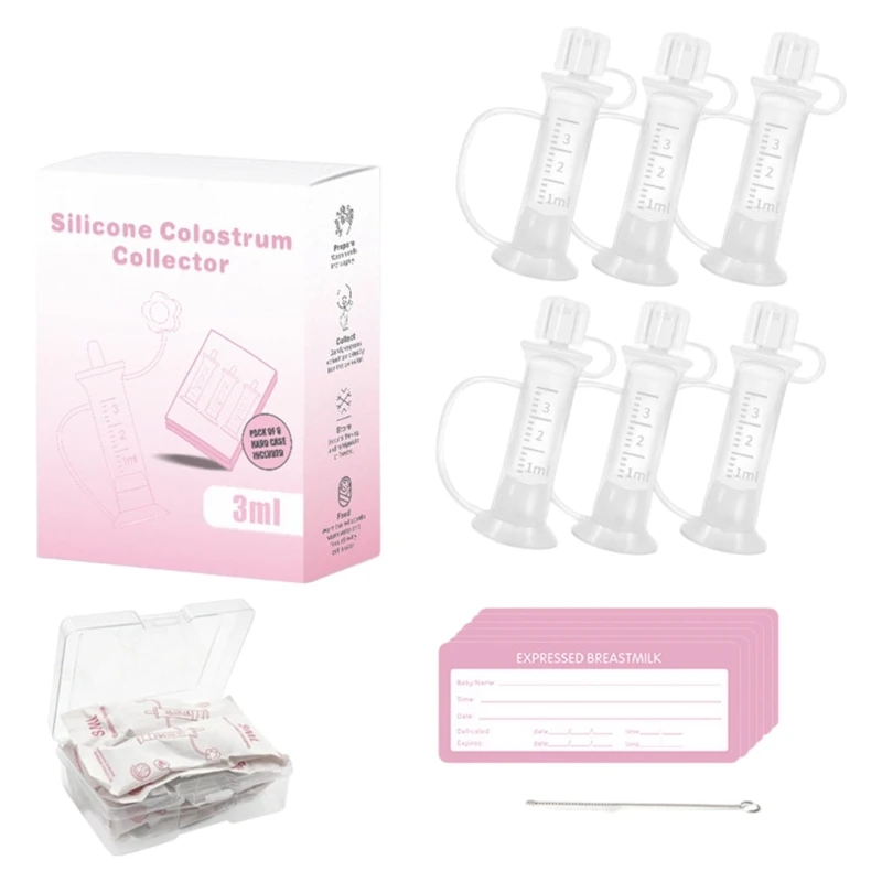 set-raccoglitori-colostro-in-silicone-da-6-pezzi-3-per-neonati-include-etichette-e-custodia-da-viaggio-tubi-del-a2ub
