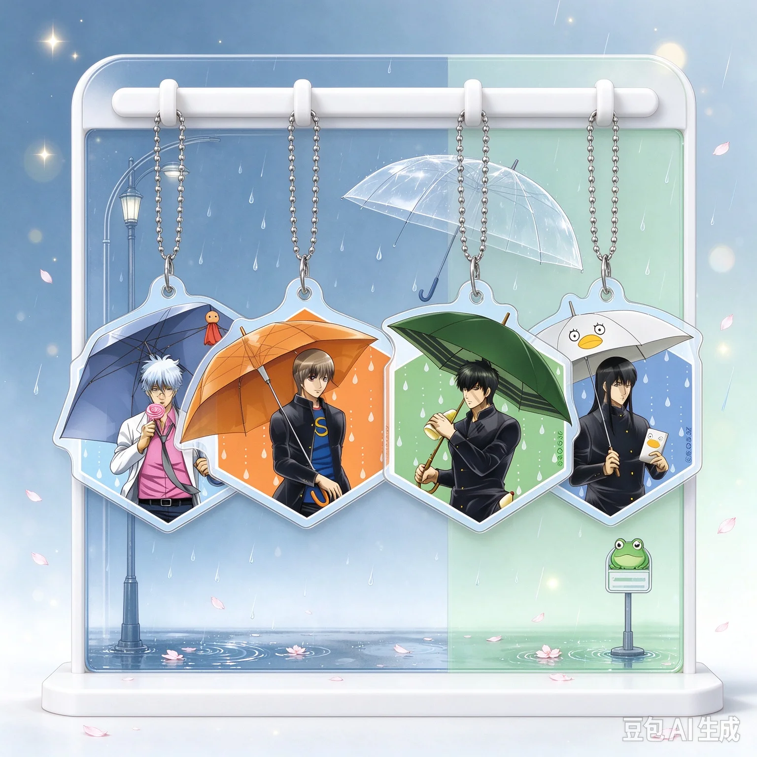 3-nen Z-gumi Ginpachi-sensei Anime Acrylic Figure Stand Clear HD Printing Model Plate Desk Display Decoration Anime Keychain