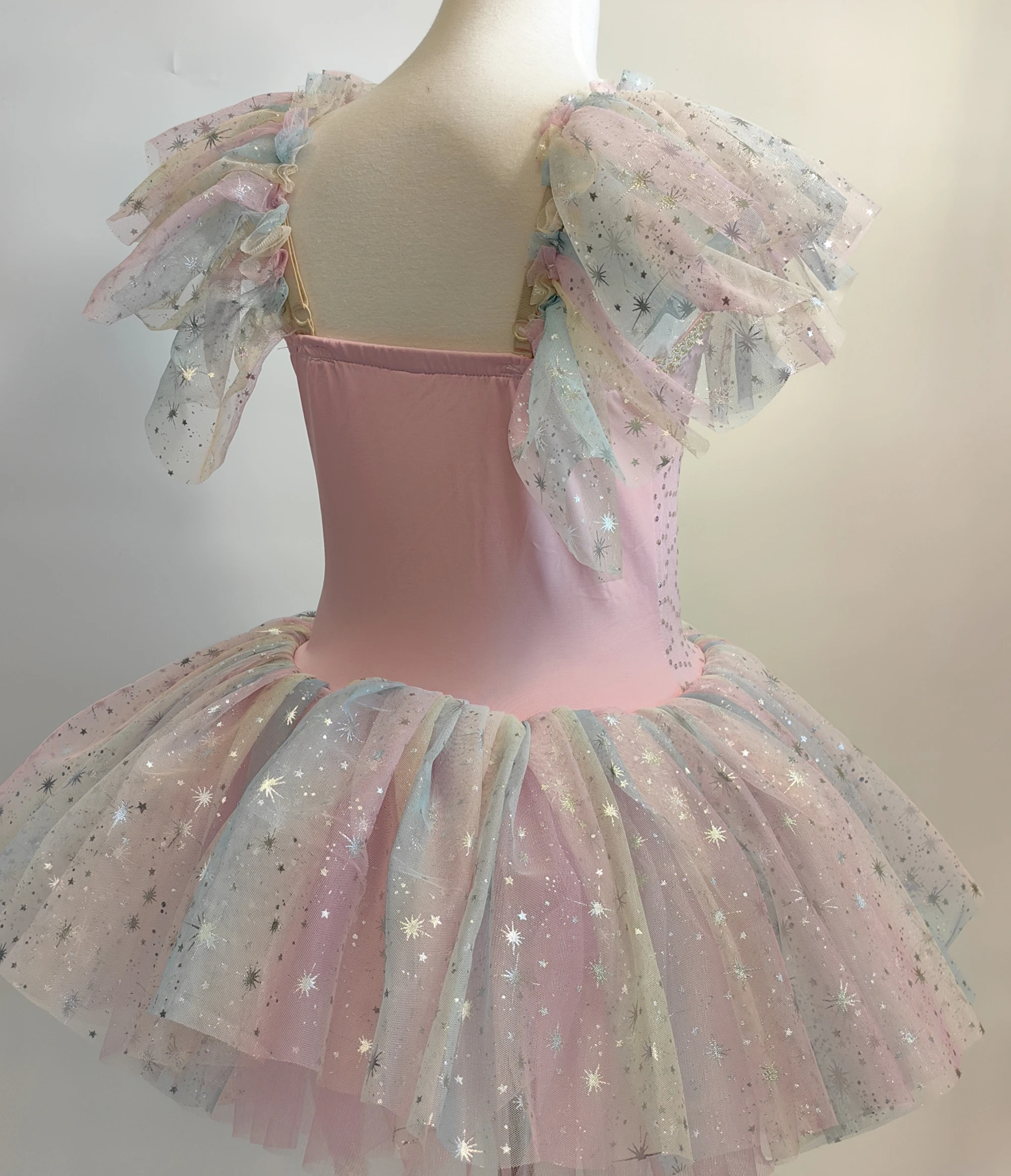Vestito da tutù di balletto rosa per ragazze Costumi di danza classica professionale per bambini Costume da spettacolo Ragazze Donna adulta