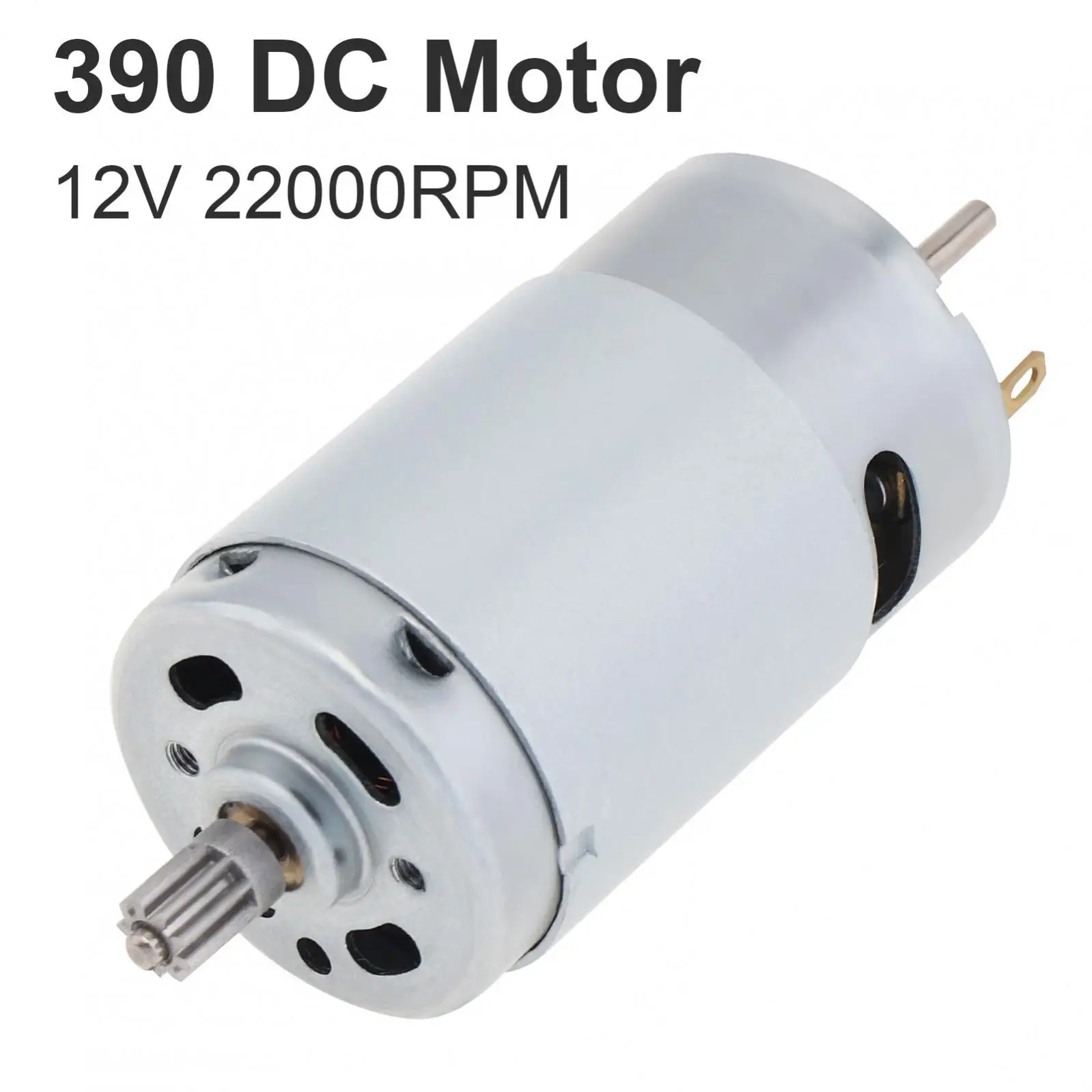 390 DC Motor 9 denti 12V 22000RPM ad alta velocità grande coppia trapano elettrico Mini motore per pompa ad aria/giocattoli fai da te/piccoli