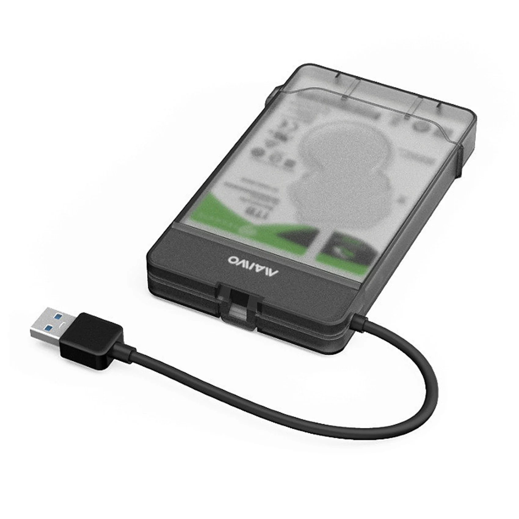 Maiwo K104 HDD SSD Gabinete USB 3.0 para SATA 3.0 HDD Suporte para gabinete de disco rígido 2,5 polegadas (preto)-N34R