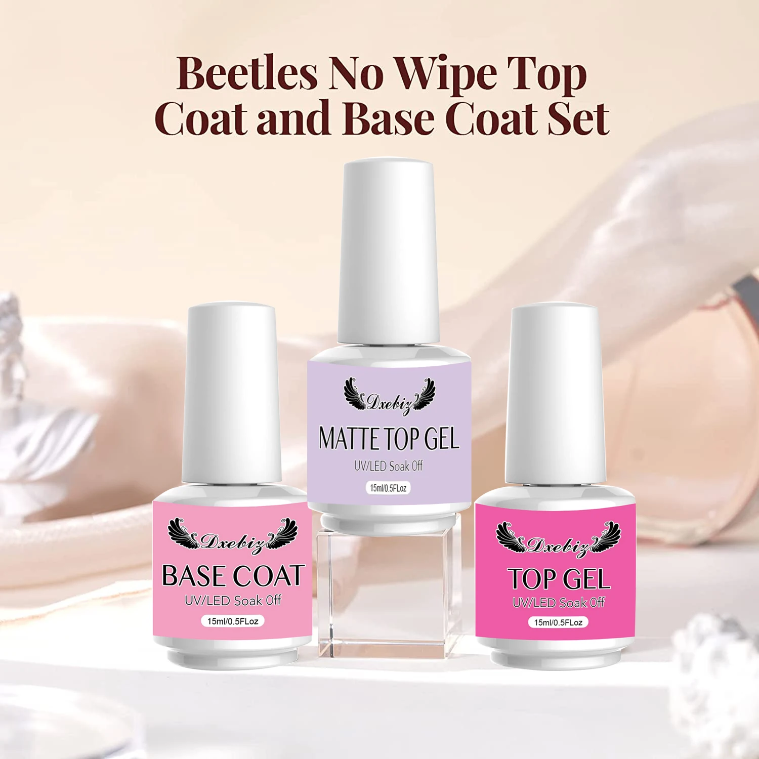 Dxebig smalto per unghie base coat smalto per unghie Set top coat per strumento Manicure