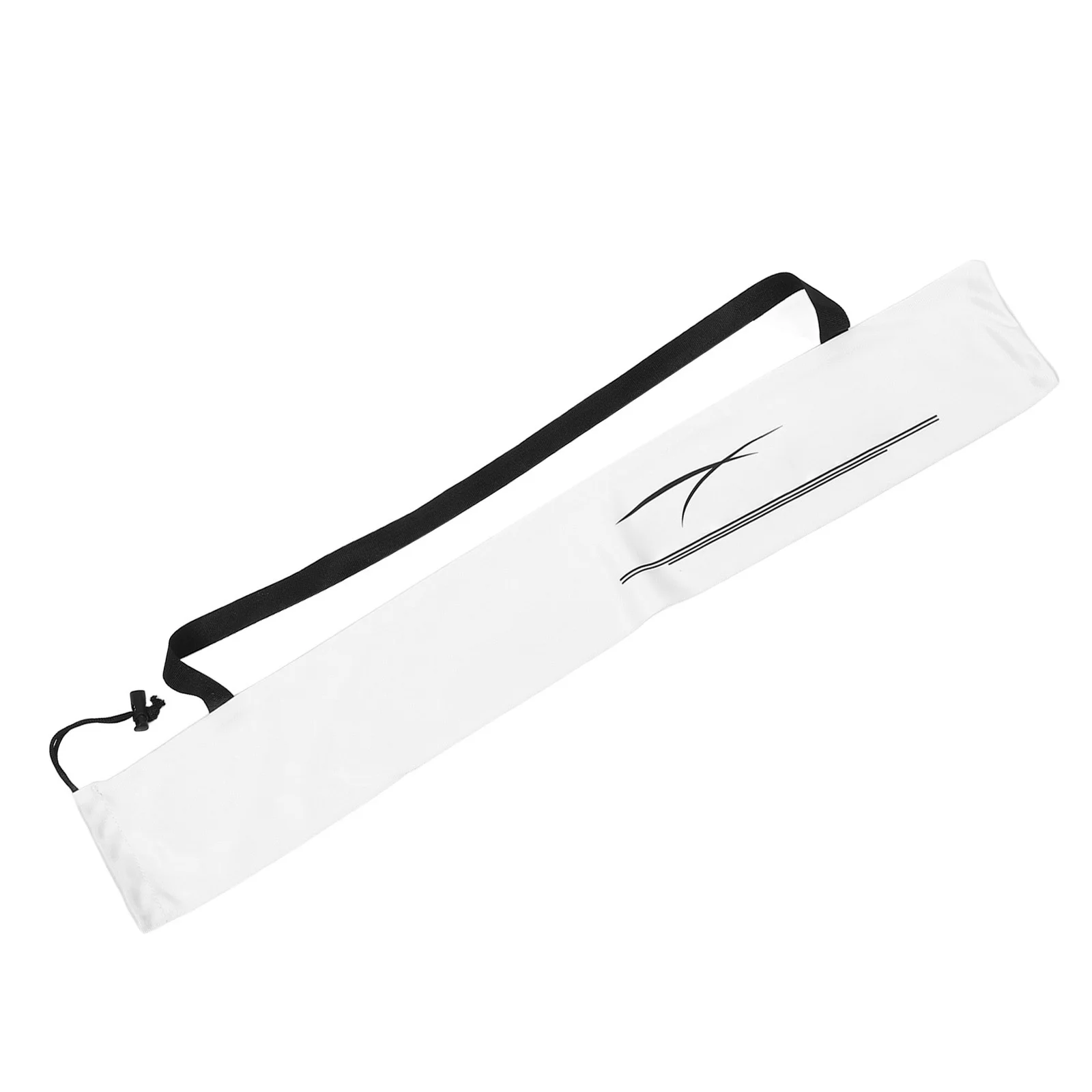 

HANABASS Baseball Bat Backpack Cover for Youth Kids Stick Pouch Carry Bag Small White Flannel Sleeve Case Wrap