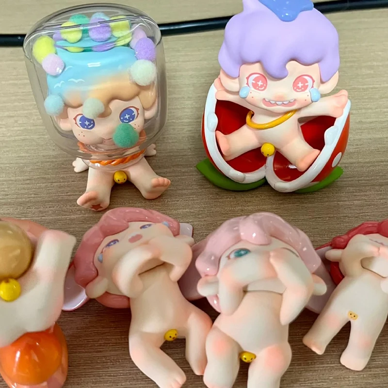 Dudoo ilha fabricante série caixa cega brinquedos kawaii anime figura de ação caixa misteriosa ornamento bonecas menina crianças aniversário surpresa presentes