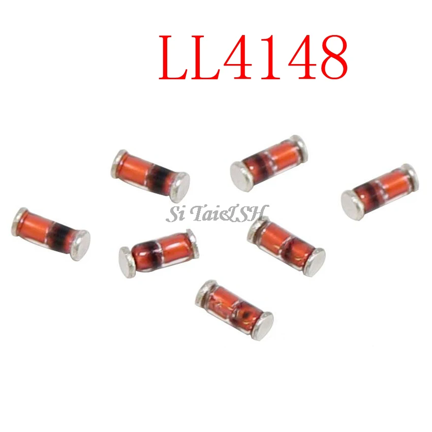 100pcs/lot LL4148 LL-34 1N4148 IN4148 High-speed switching