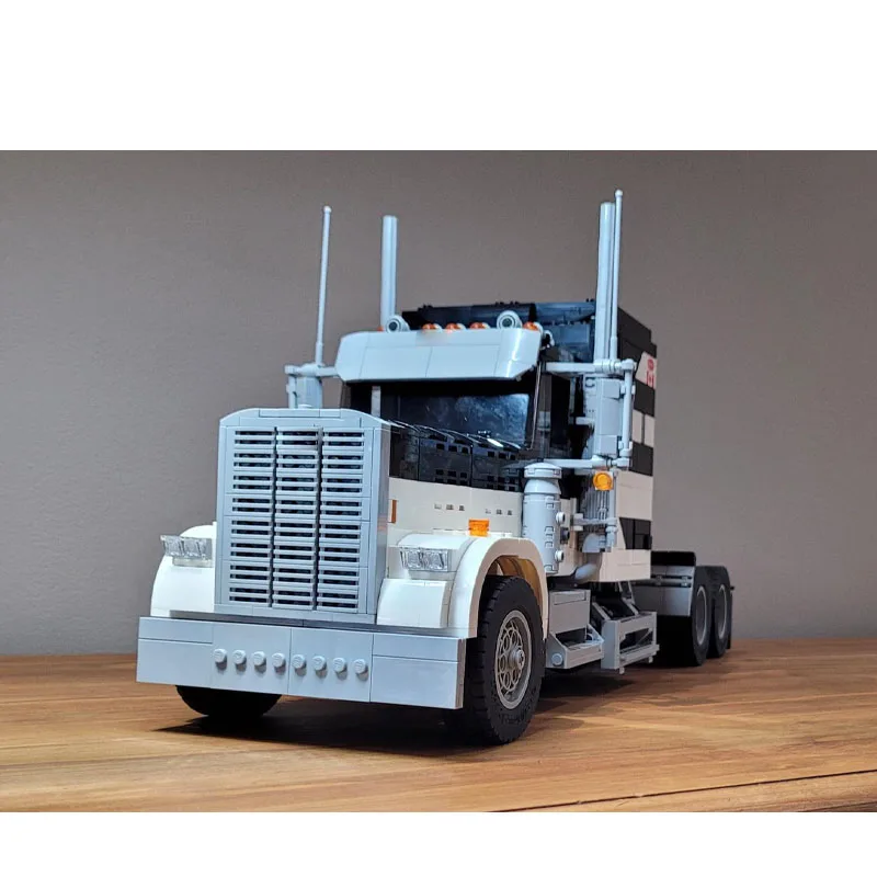 MOC-102740 Klasyczny, ikoniczny model ciężarówki z płaskim bagażnikiem, model do składania z klocków, 2722 elementy, zabawka dla chłopców, prezent urodzinowy dla dzieci