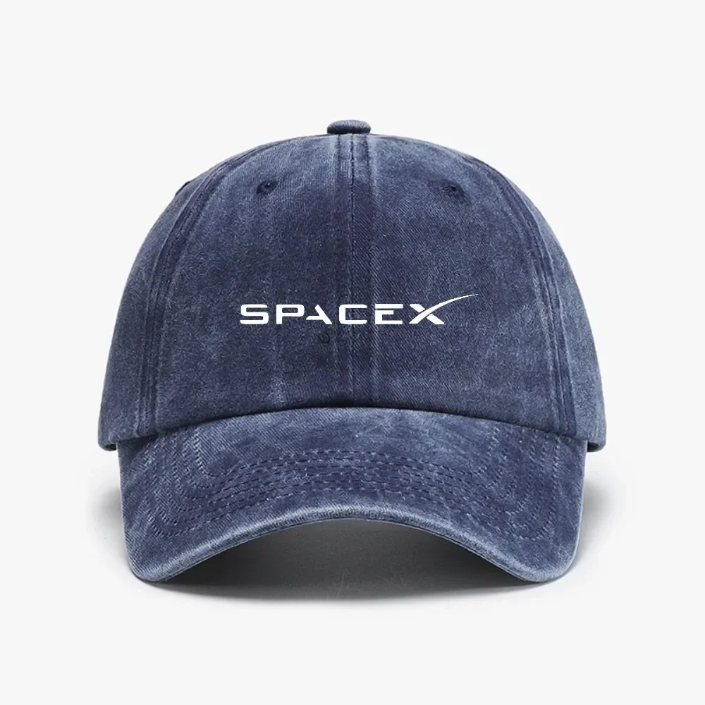 Fashion SpaceX Baseball Cap for Men Women Space X  Distressed Washed hat Headwear Outdoor casual adjustable sun hats