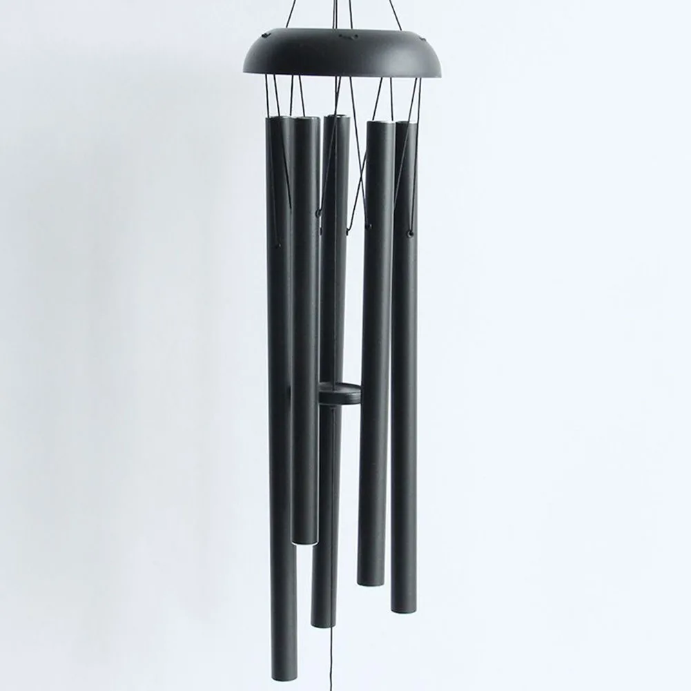 Garden Wind Chimes Aluminum Aluminum Pipe Rust-proof Well-polished 36 Inch Length 5 Tubes Creative Decoration For Patio