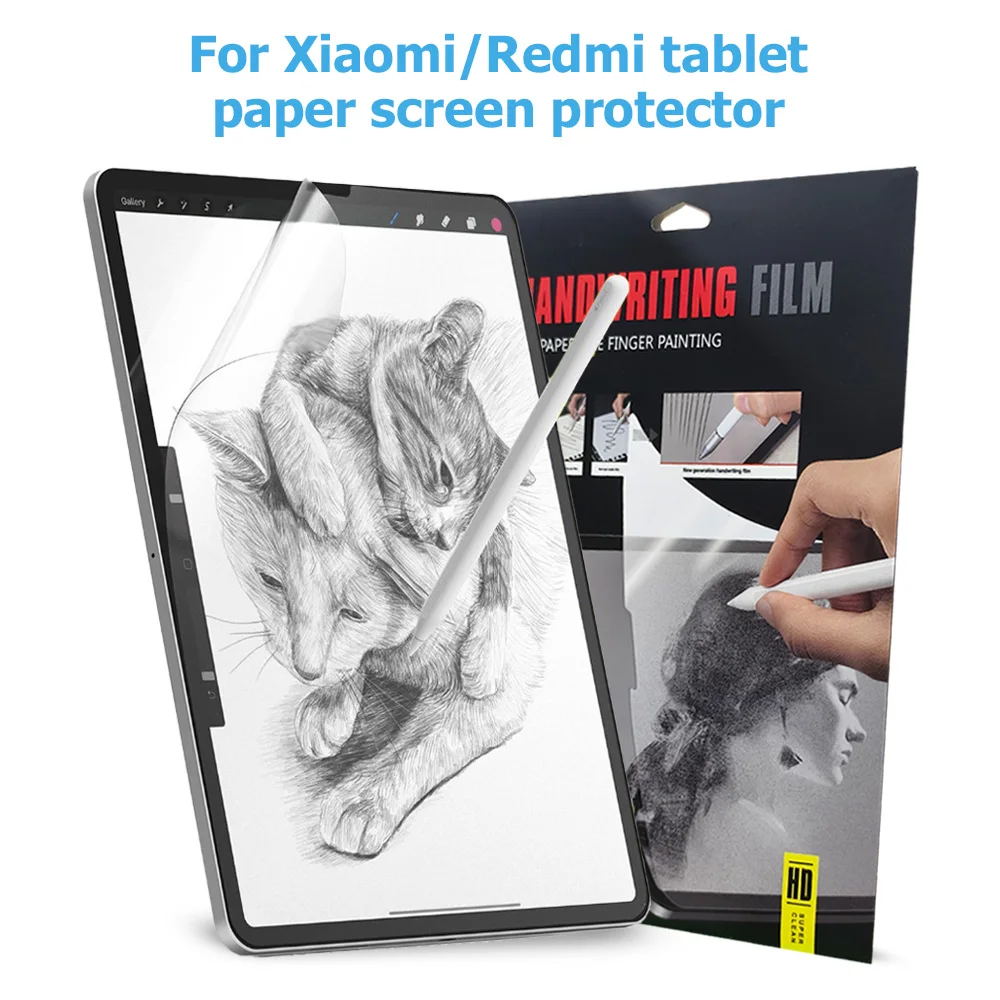 2Pcs Paper Film Like Screen Protector For Xiaomi Redmi Pad Pro SE 2 Pro 6pro 6S Pro 7 8 pro NO Glass Includes Installation Tools
