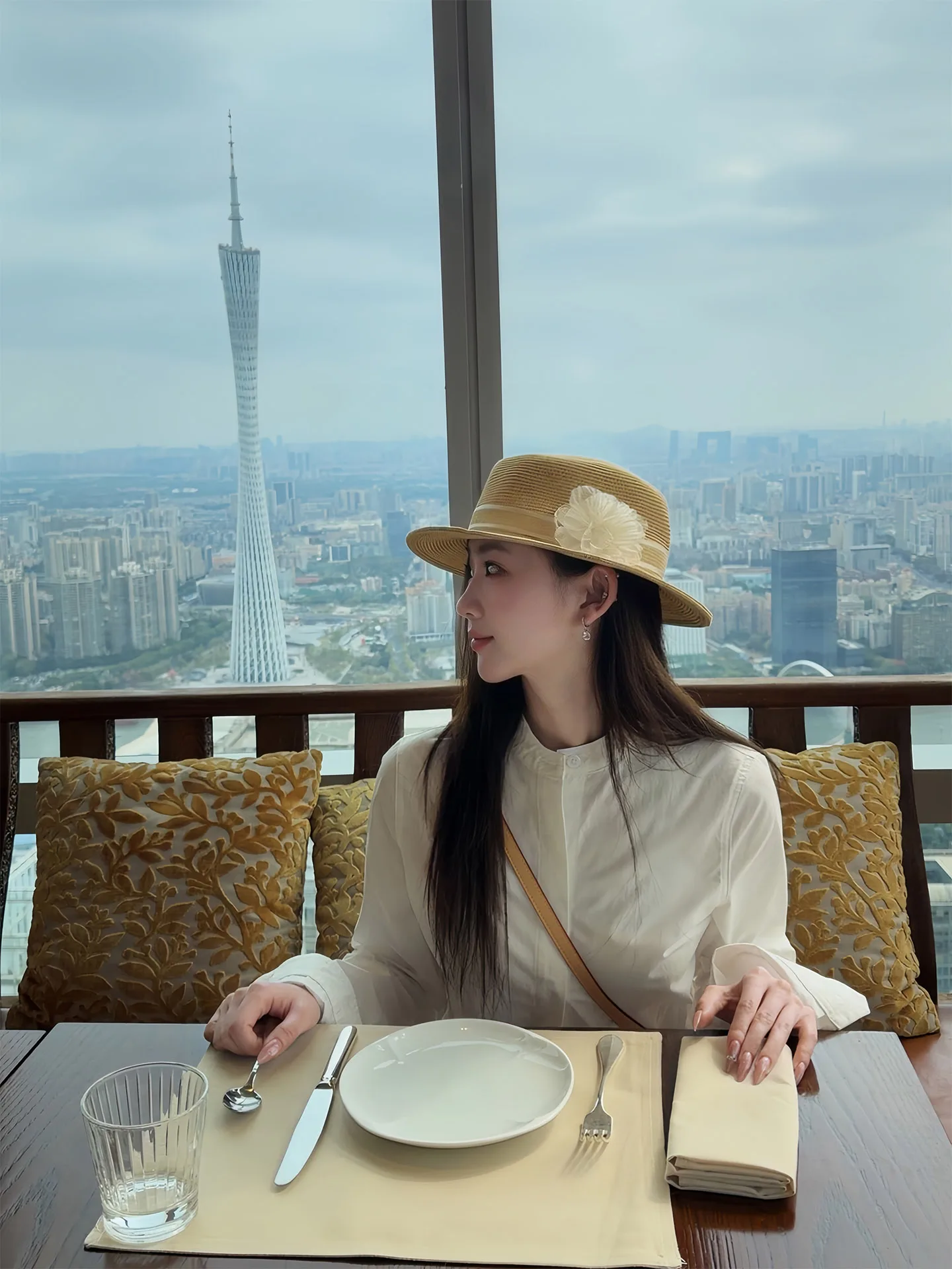 

Белая хлопковая рубашка с длинным рукавом и воротником-стойкой, женская, весенняя, приталенная, с защитой от солнца, из чистого хлопка, с принтом апельсинового дерева