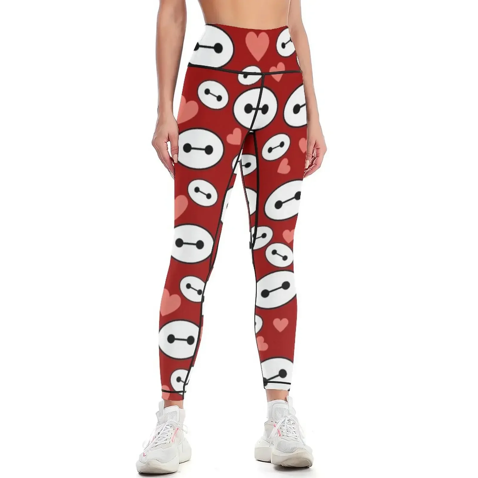 Robot Companion Pattern Leggings sports shirts gym Sports female sporty woman push up Sports pants woman Womens Leggings