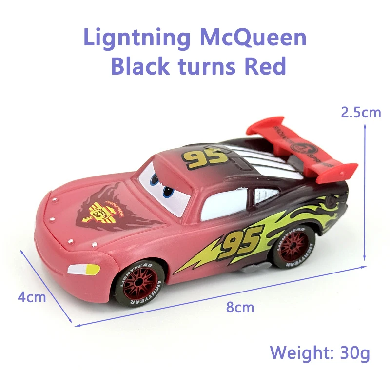 Cars Toy Color Changing Series Toy Cars Lightning McQueen Dr. Hudson 1:55 Plastic Diecast Model Car Kids Gift