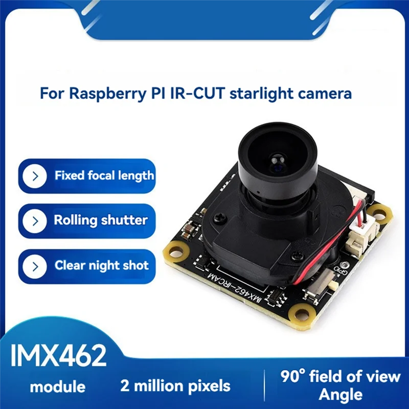 Módulo de câmera imx462 imx462 módulo de câmera usb IR-CUT starlight câmera forraspberry pi foco fixo módulo de câmera usb-ab01
