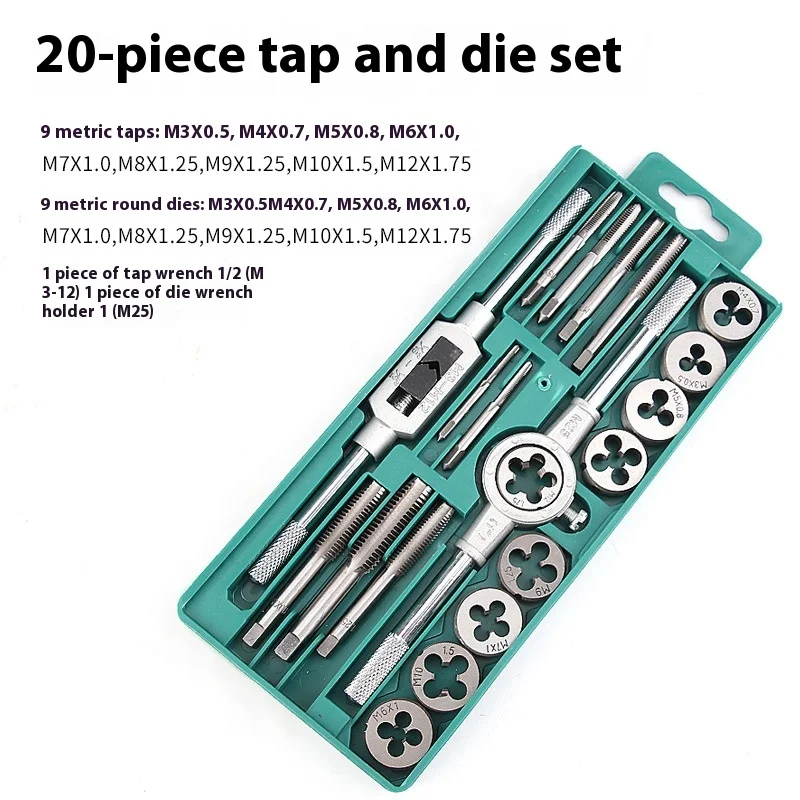 

Damaly, Tap Die, Set of Metric Super Hard Wire Tapping Tapping, Winch Tapping Tapping Teeth