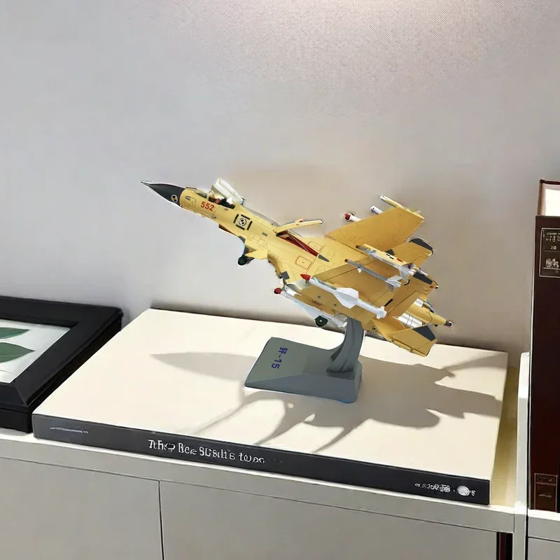 2024 New Diecast 1:72 Scale J-15 Fighter Model Simulation Alloy J15 Carrier Aircraft Model Aviation Aircraft Desktop Decoration