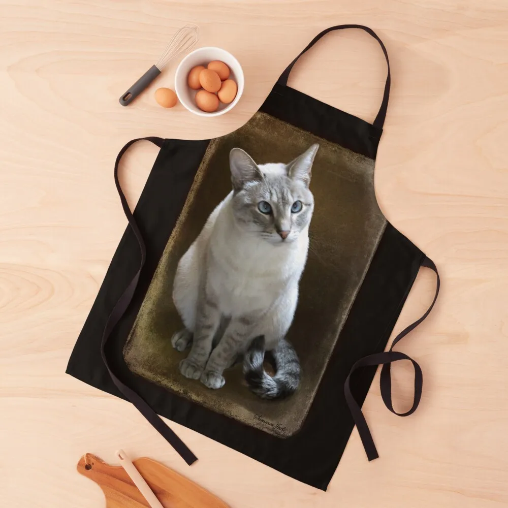 

Lilac Point Siamese ~ Old Blue Eyes Apron Kitchen Front For Men barber uniform Apron