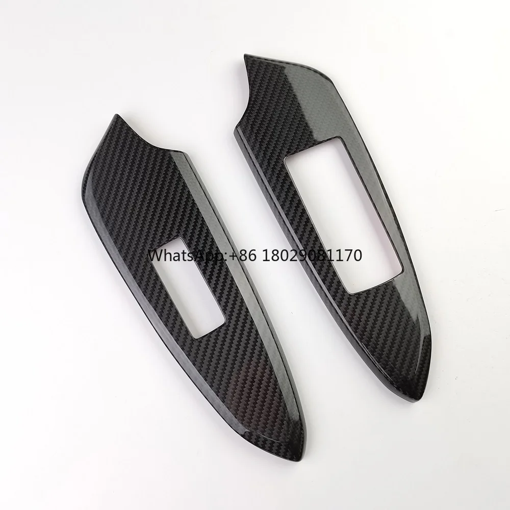 Lexus Carbon Accessories Carbon Fiber Window Switch Lift Lock Panel Trim For Lexus RC F RC200t RC300 RC350 Interior Wholesale