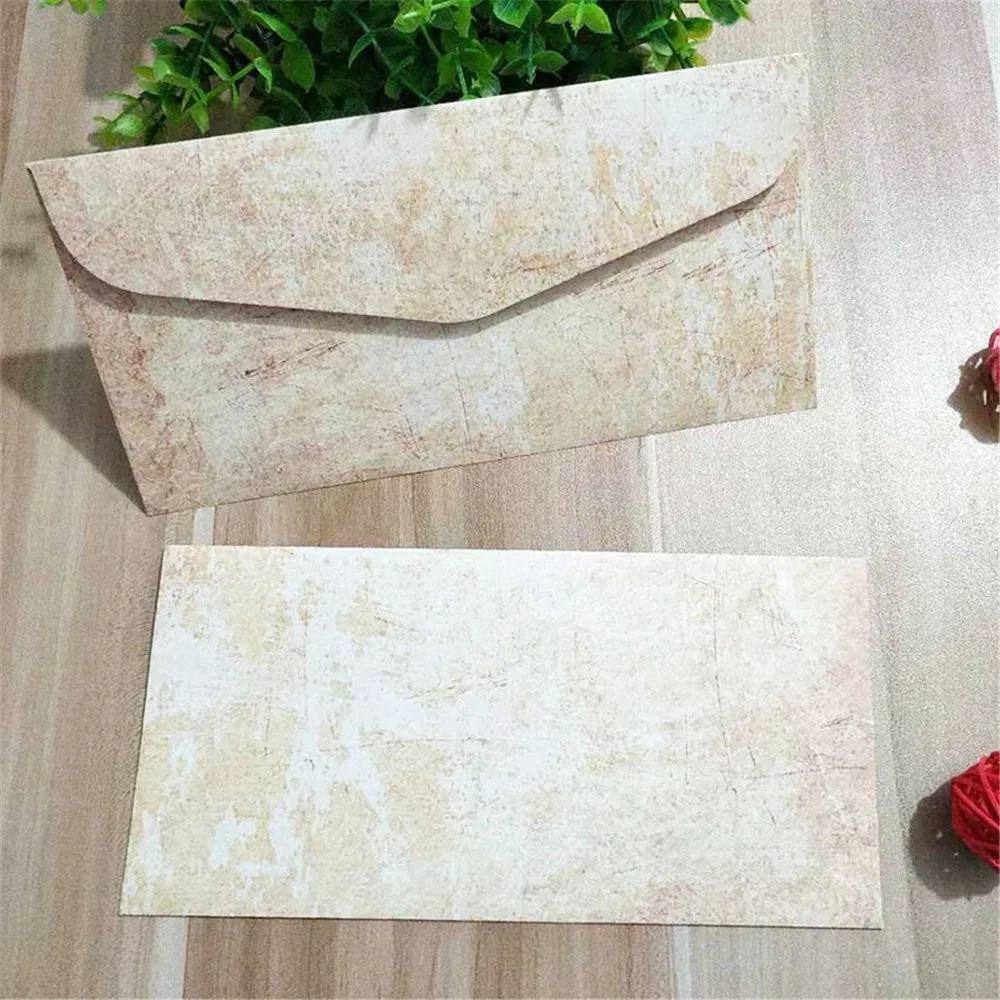 

10pcs Vintage Envelopes Letter Paper Bags Wedding Invitation Envelopes Party Gift Bags Letter Pads Cover Gift Envelopes Letters