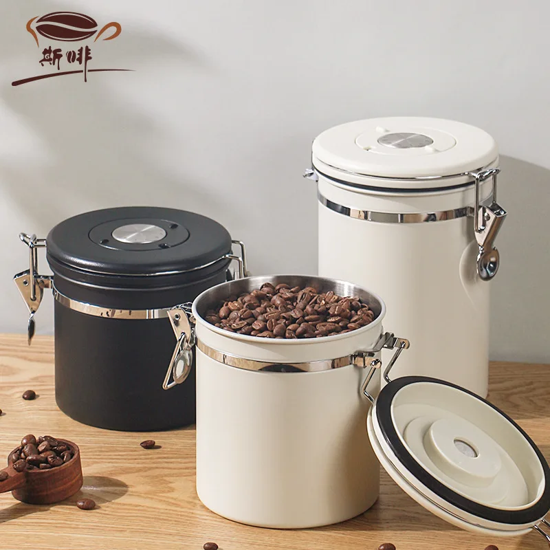

LMM coffee sealed can one-way exhaust coffee beans storage storage coffee can