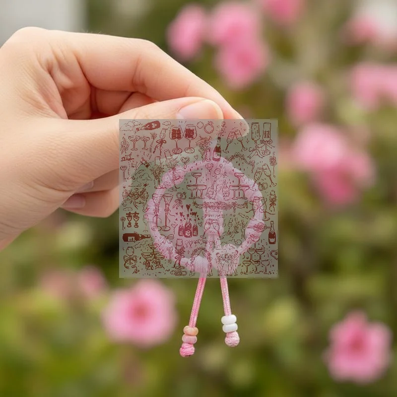 Personalized Heart Dopamine Bracelet Adjustable Drawstring Rope Handmade Contrast Color Hand Rope Fashion Jewelry Gift For Wome