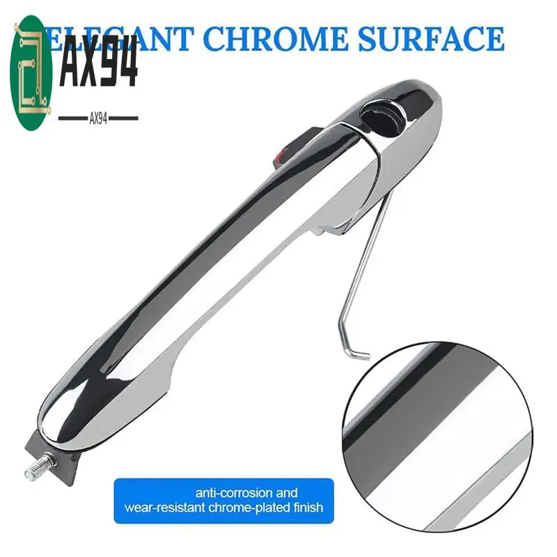 

AX94-Car Exterior Door Handle 68069943AC For Fiat 500 2012-2019 Outside Handle Chrome Left Driver Side Car Accessories