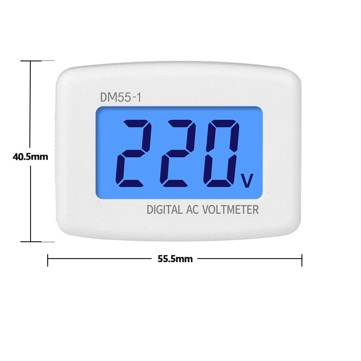 DM55-1 Digitale Voltmeter Eu Us Plug Volt Meter Socket Voltage Tester Lcd Display Voltage Meter 110V 220V Muur platte Voltage Meter