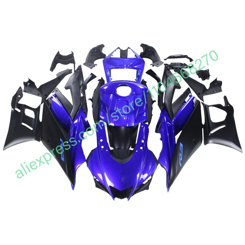 Untuk YAMAHA YZFR3 R25 2019-2024 ABS Plastik Motor Fairings YZFR25 R3 19-24 Set Panel Kit Bodi Fairing Cetakan Injeksi