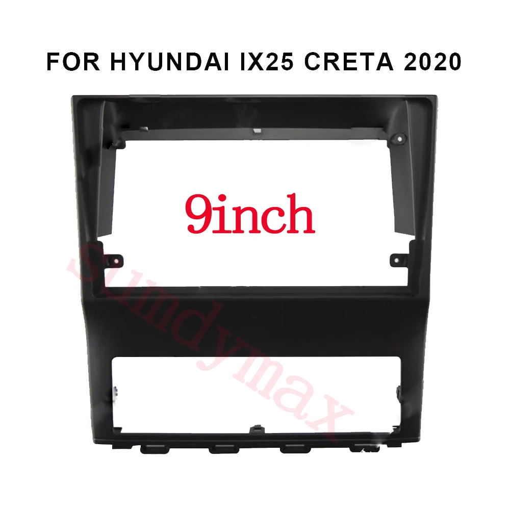 

9" Car Radio Frame for HYUNDAI IX25 Creta 2020 2021 2022 Android Audio GPS Navigation Fascia Dash Installation Trim kit Stereo