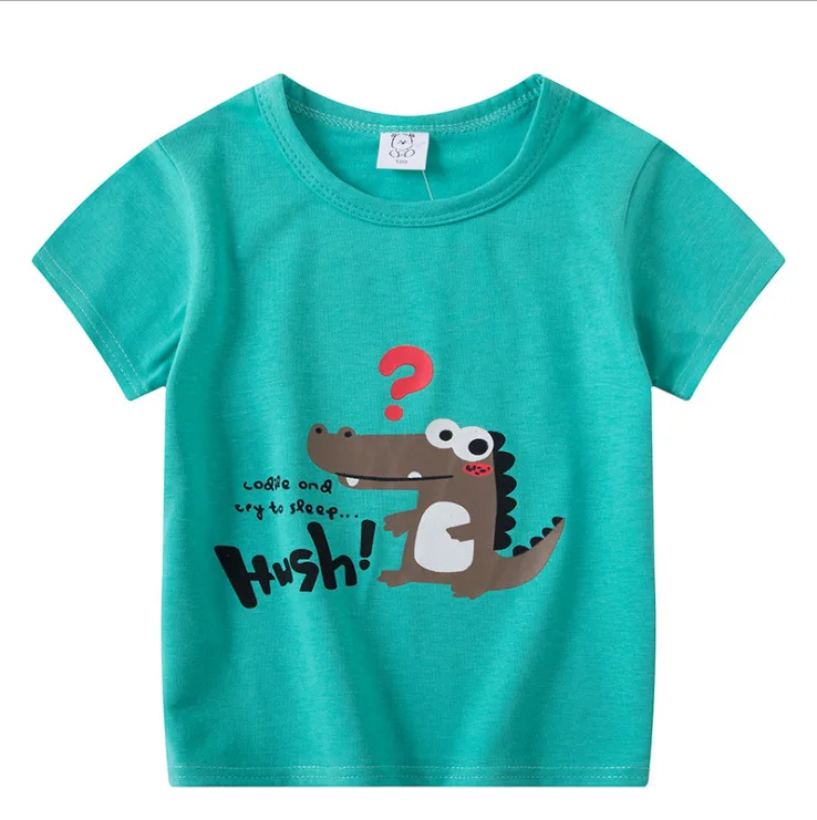 Camiseta De verano para niños y niñas, camisa De manga corta para bebés, Tops, 5 A 6 Años