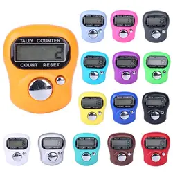 Mini punto marcatore fila contatore dito anello LCD Display digitale elettrico con luce a LED per Buddha pregare maglia cucito tessuto calcio