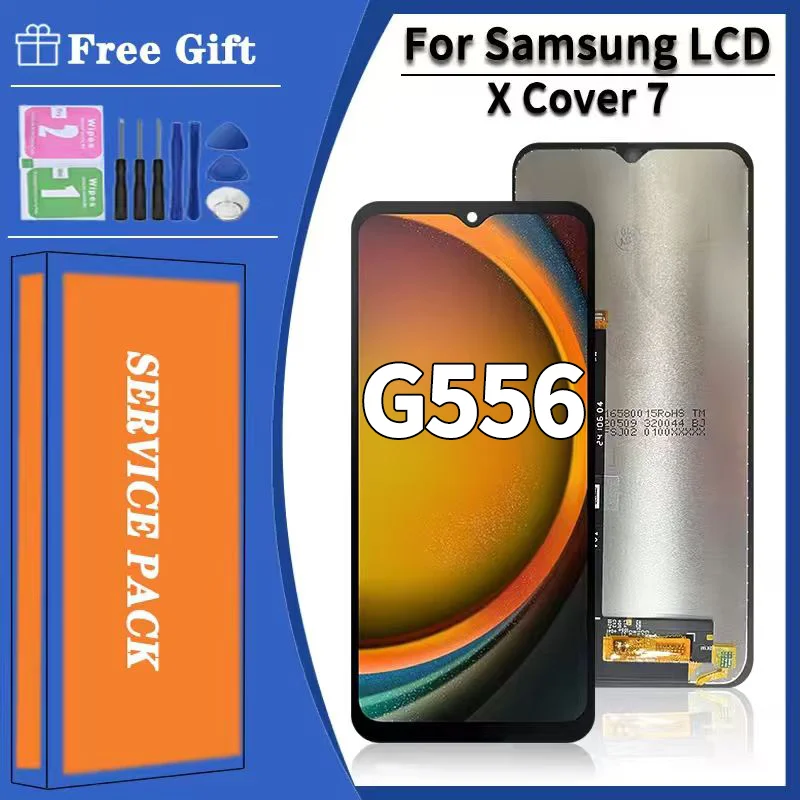 6.6 ''Screen Für Samsung XCover7 G556 G556B G556BU1 G556B/DS LCD Display Touchscreen Digitizer X Abdeckung 7 LCD ersatz