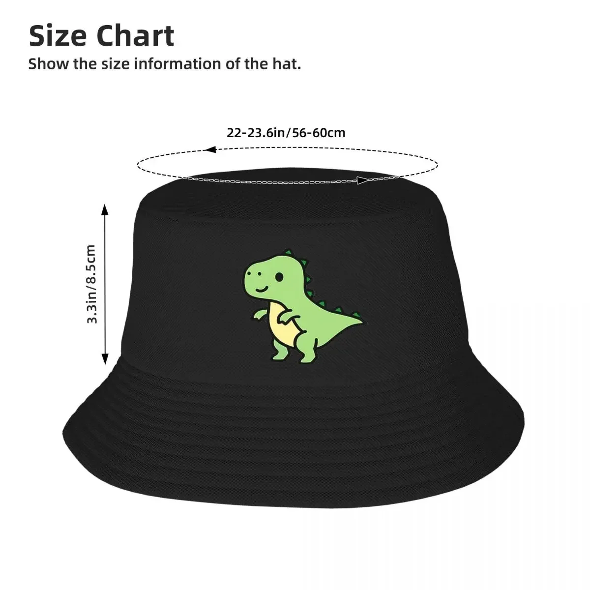 T. Rex Bucket Bucket Hats Panama Hat Children Bob Hats Cool Reversible Fisherman Hats For Summer Beach Fishing Unisex Caps