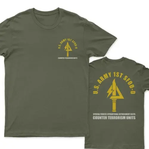 NEW Army Special Forces Operational Detachment Delta Force 1st SFOD-D Men T-SHIRT Short  Casual  COTTON  O-Neck  Print  T Shirt