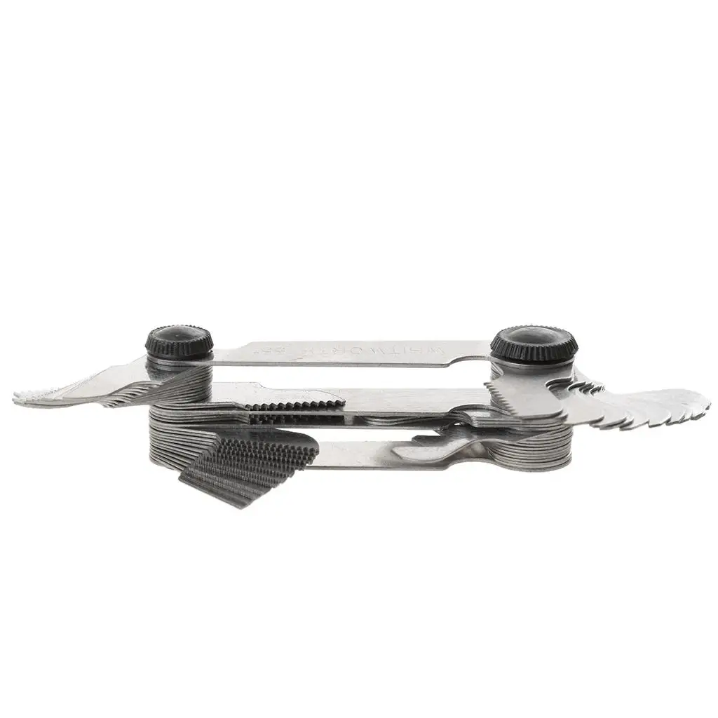 Narrow Leaf Thread Pitch Gauge Metric Inch Whitworth Thread Checker Multi Standard Tool for Workshop Use