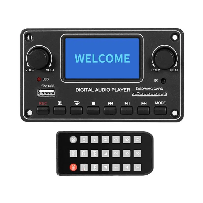 New Factory-LCD MP3 Player Module 28X64 Display Bluetooth Digital Audio Decoder Board TDM157 USB SD BT FM for Car Home Amplifier