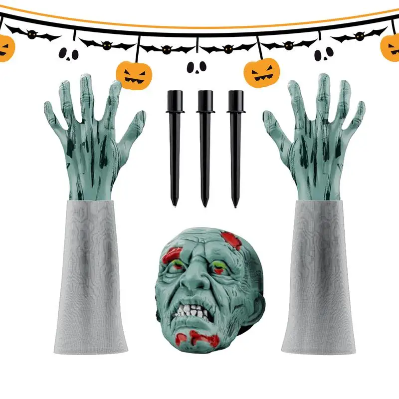 

Halloween Decorations Scary Realistic Skeleton Stakes Halloween Decorations Realistic Skeleton Stakes Green Skeleton Bone Head