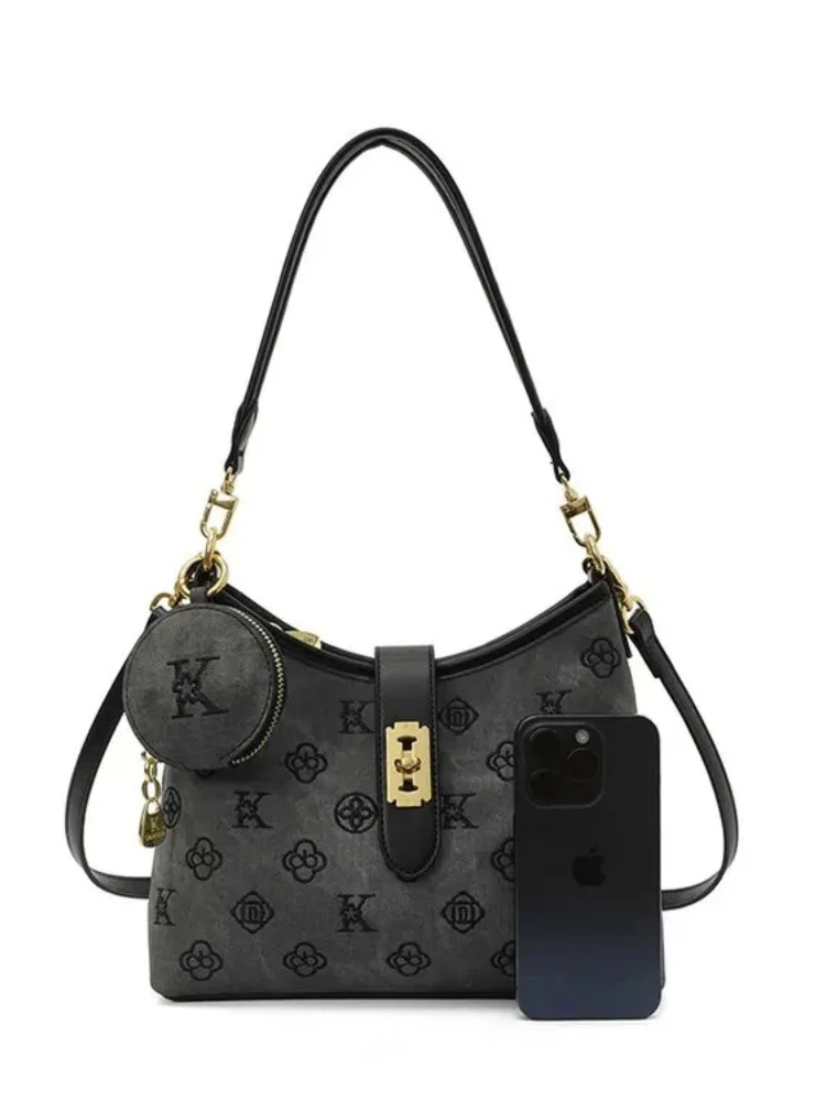 

Сумка через плечо с ремешком-цепочкой, женская роскошная пригородная сумка через плечо, шикарный кошелек «день-ночь», универсальная сумка-слинг, минималистичная кожаная сумка