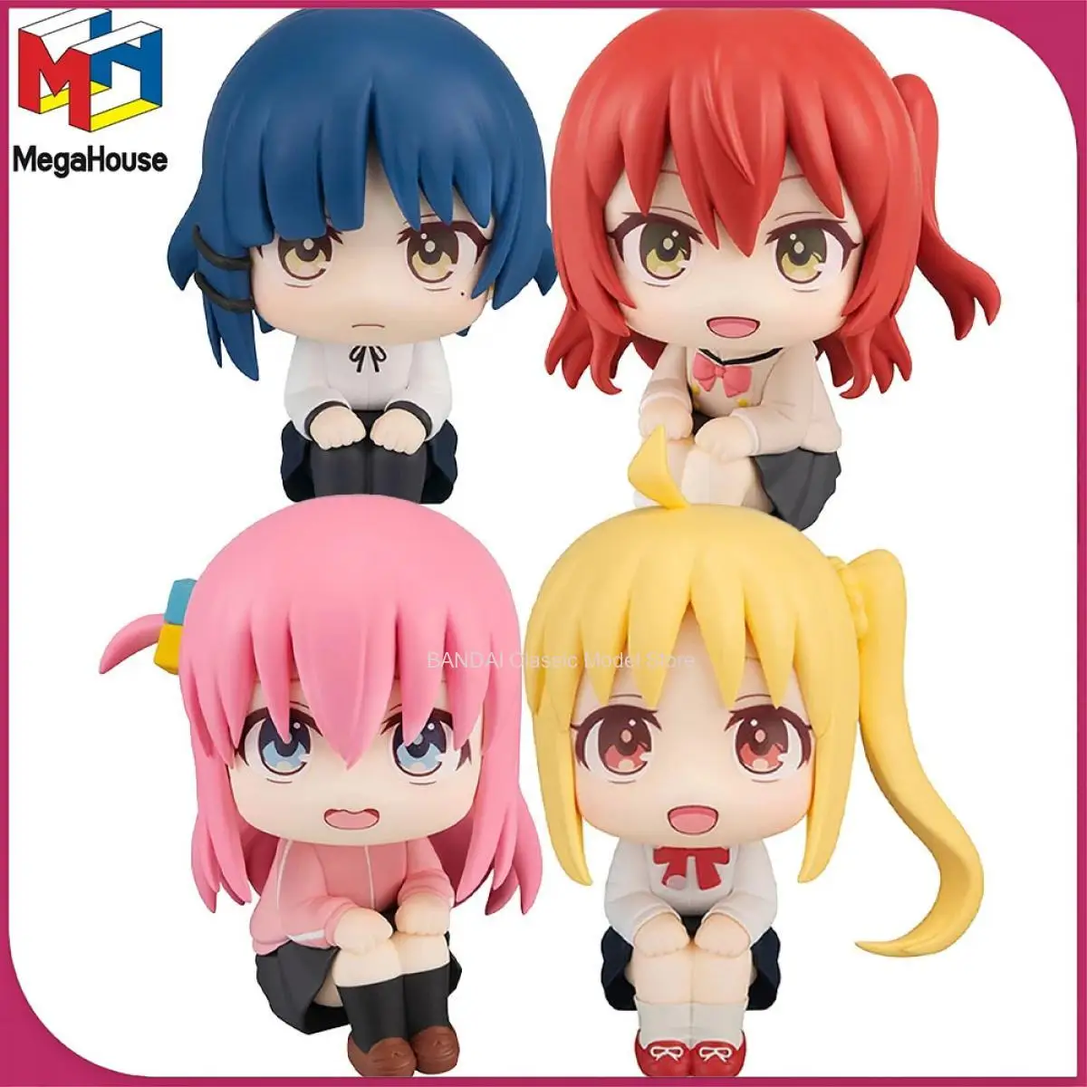 

In Stock Original MegaHouse Look Up Bocchi The Rock! Gotou Hitori Kita Ikuyo Yamada Ryou Ijichi Nijika Anime Figure Garage Kit