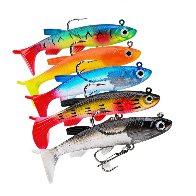 

Приманка для рыбалки, свинец FishTTail 7,5 см 13,5 гСпециальная мягкая приманка для окуня, подходит для пресной и соленой воды, реалистичная имитация